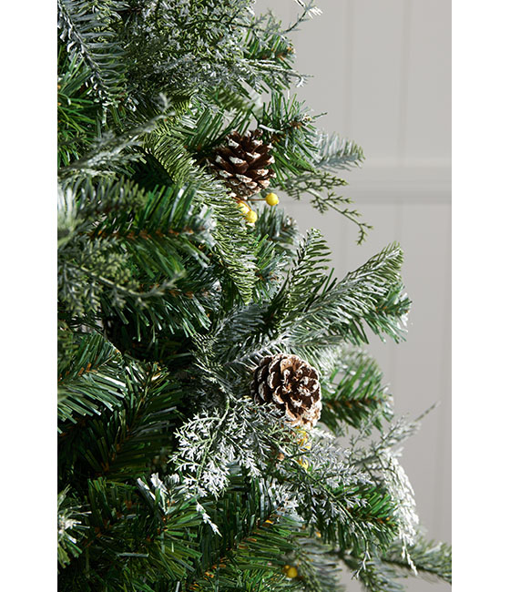 The Swede - Artificial Christmas Tree - Snow Flocked Green - 7 foot - Image 5
