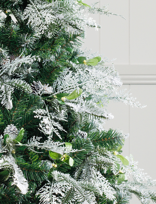 The Swede - Artificial Christmas Tree - Snow Flocked Green - 7 foot - Image 3
