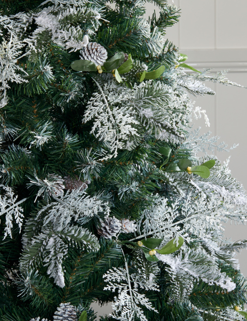 The Swede - Artificial Christmas Tree - Snow Flocked Green - 7 foot - Image 4