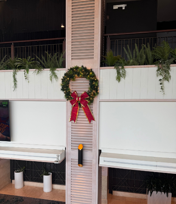 45cm Red and Gold Ribbon Bow with UV Coating - Image 3