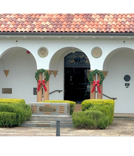 45cm Red and Gold Ribbon Bow with UV Coating - Image 5