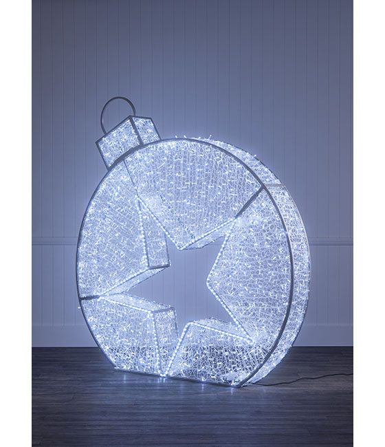 2m Dual Colour Star Cut-Out Bauble - Image 4