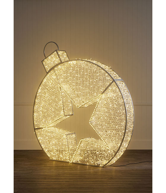 2m Dual Colour Star Cut-Out Bauble - Image 3