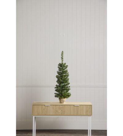 Fake Table Top Tree Buy PreLit Tree in Hessian Pot - Artificial Table Top Christmas Tree ...